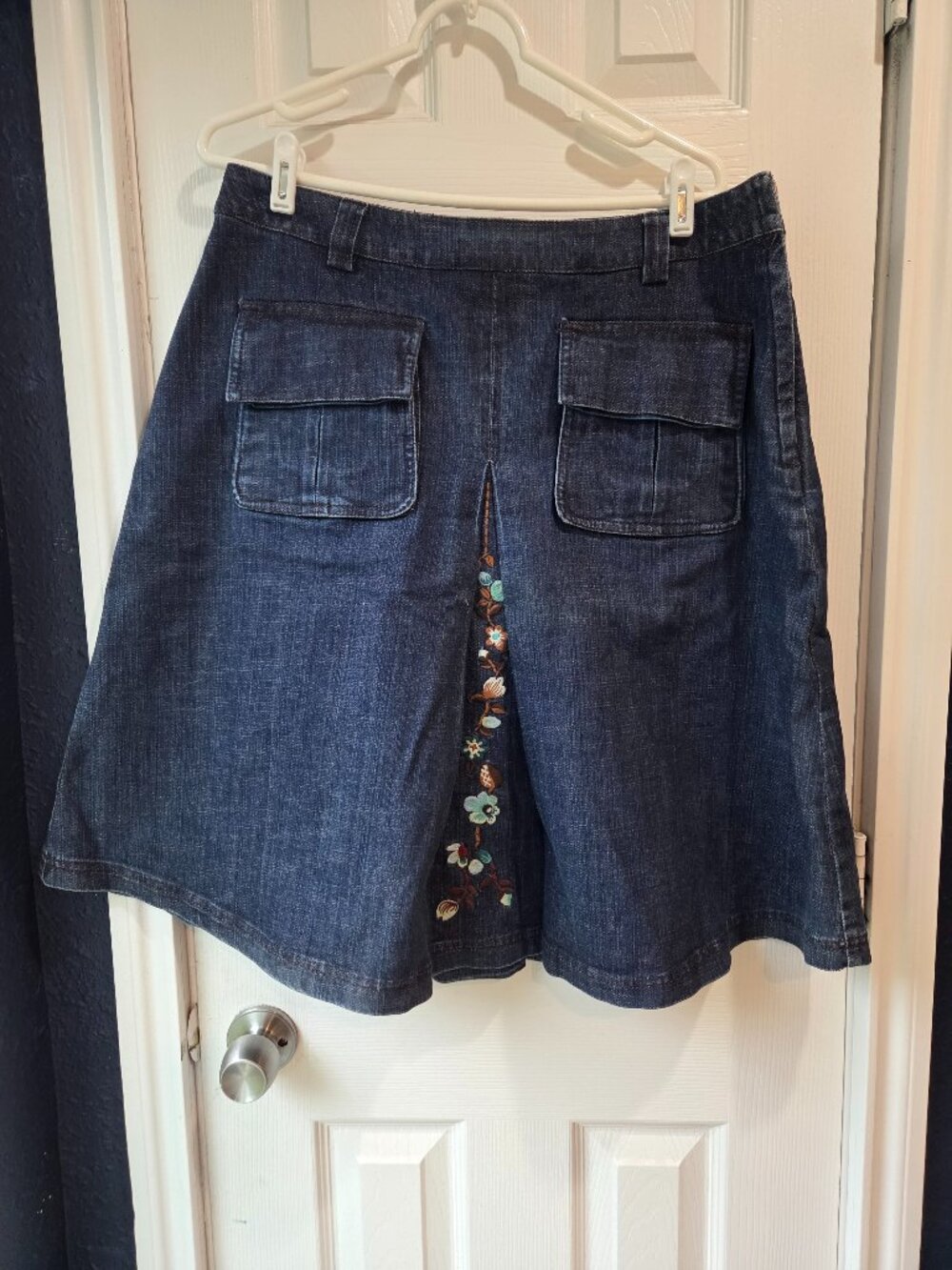 Oilily Denim Box Pleat Styled Skirt Woman's 34" Waist US Size 14